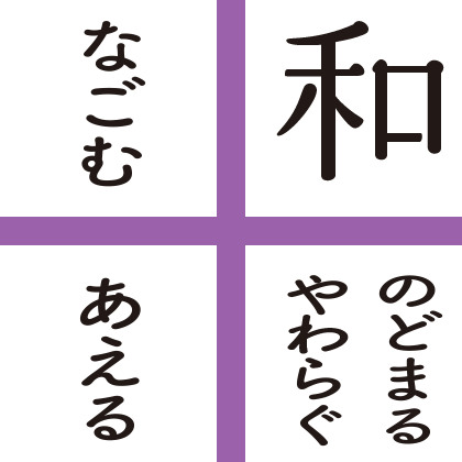 和 やわらぐ なごむ あえる